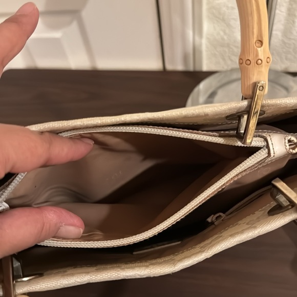 Gucci Monogram Handbag with Bamboo Handles - Picture 11 of 11